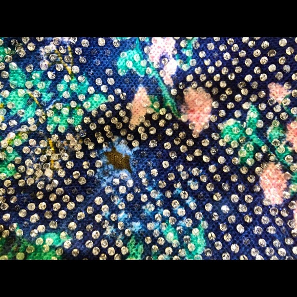 70s Vintage Beaded Bucket Bag w Round Lucite Handles - Picture 8 of 10